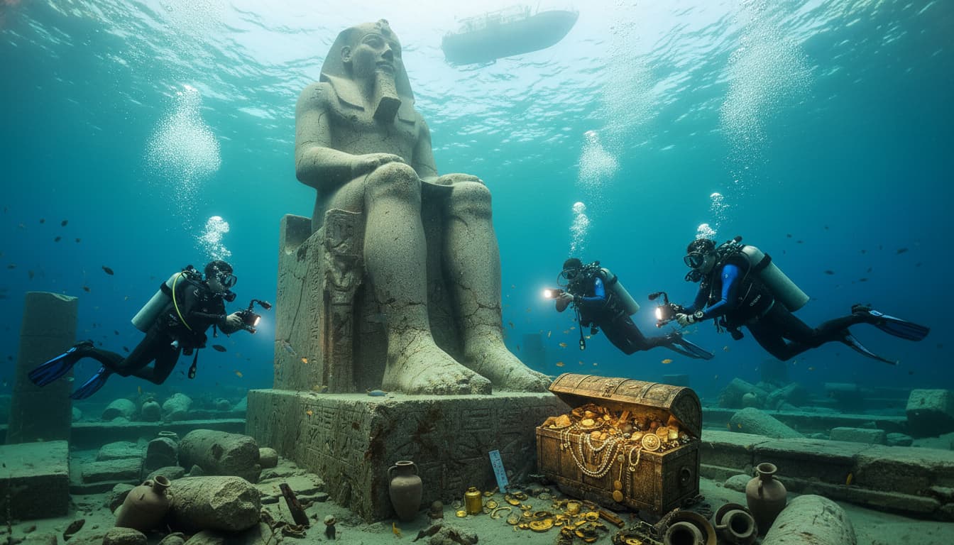 Kota Tenggelam Heracleion: Menyingkap Harta Karun di Dasar Teluk Aboukir
